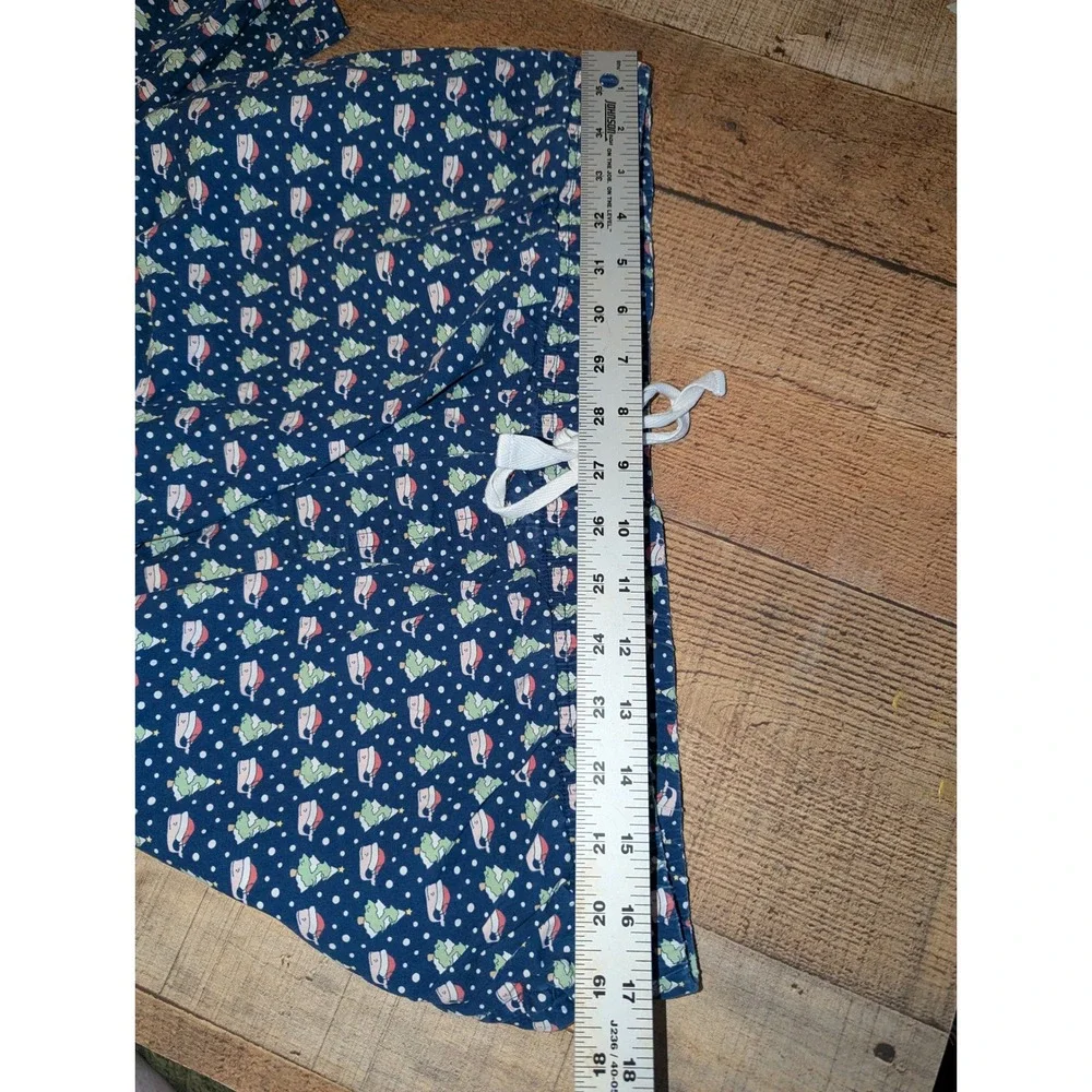 Vineyard Vines Men's Holiday Pajama Pants Large Very Good Christmas‎ Santa Whale